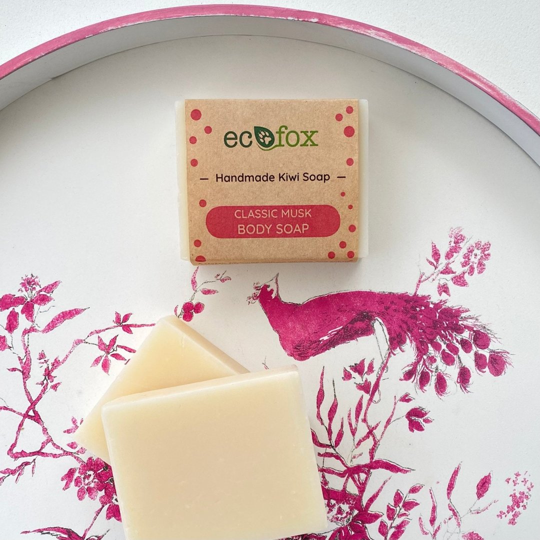 Luxurious Eco Fox soap bar infused with Shea butter for deep moisturising.