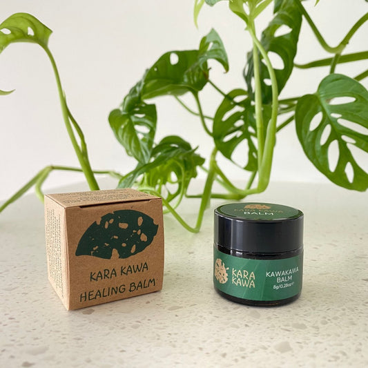 Kawakawa Healing Balm is a multipurpose skin balm - using 100% unrefined natural ingredients