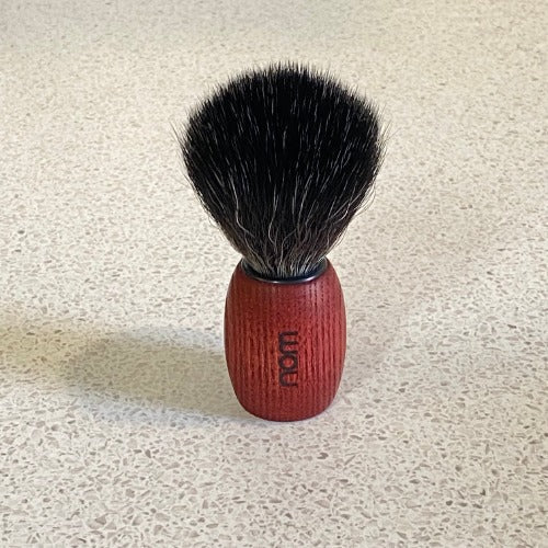 Premium mens shaving brush with Black Fibre. Purely vegan quality specially for wet shaving.